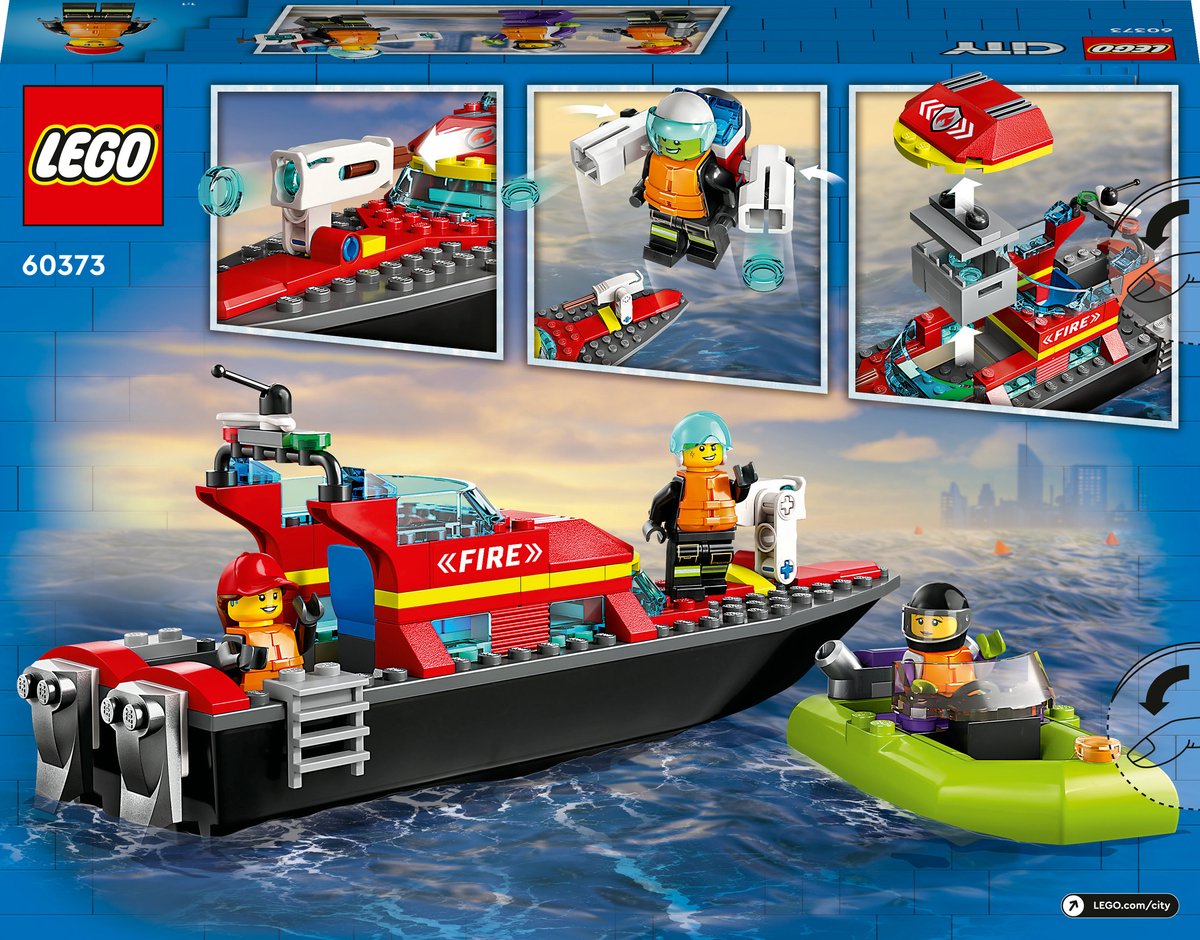 LEGO City Brandweer Reddingsboot - 60373