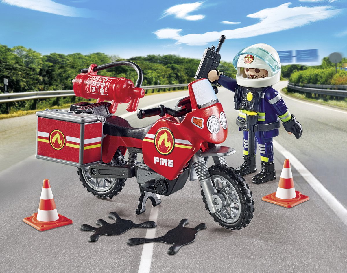 PLAYMOBIL Actiehelden Brandweer bij Ongeval - 71466