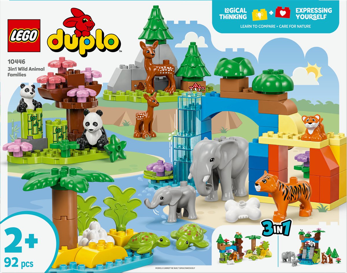 LEGO DUPLO City 3-in-1 Wilde Dierenfamilies - 10446