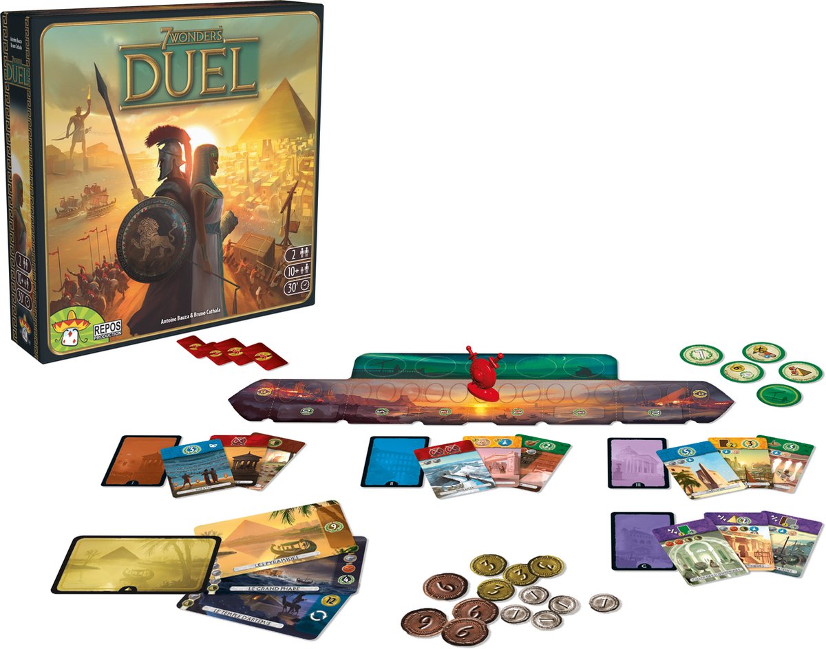 Repos Production 7 Wonders Duel Bordspel