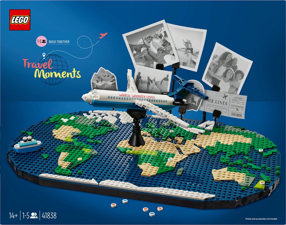 LEGO Holiday Memories Wereldkaart Bouwset - 41838