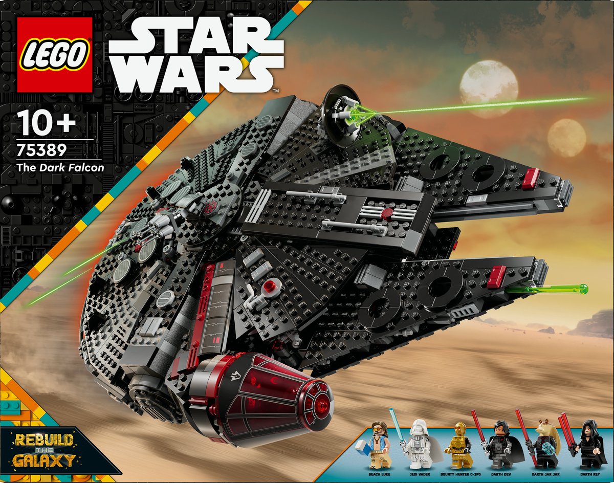 LEGO Star Wars Millennium Falcon Zwart - 75389
