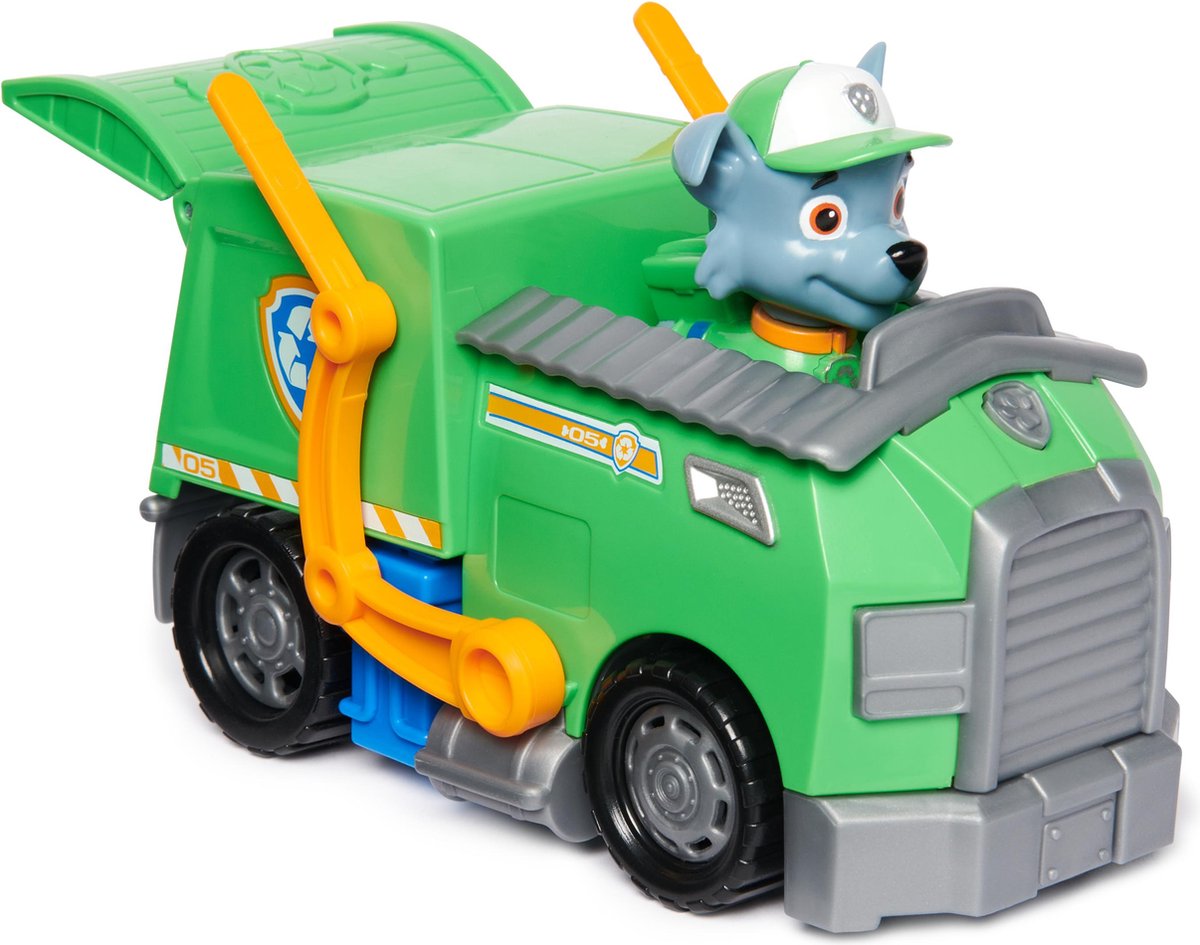 PAW Patrol Rocky's Recycleerwagen met Verzamelbare Figuur
