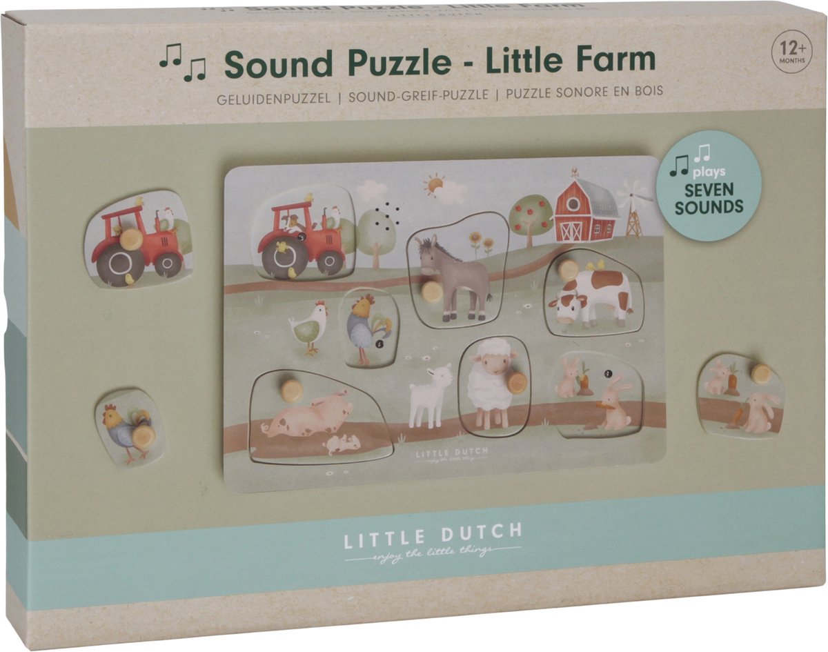 Little Dutch Geluidspuzzel Little Farm - FSC Gecertificeerd