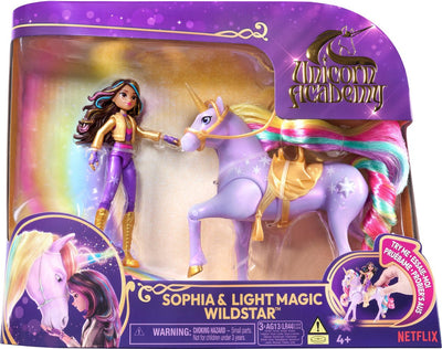 Unicorn Academy Sophia & Wildstar met Regenbooglicht