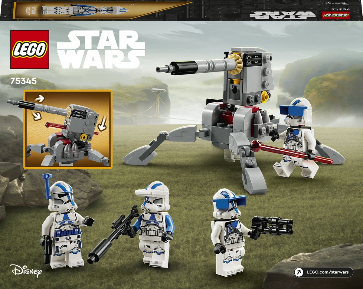LEGO Star Wars 501ste Clone Trooper Gevechtspakket - 75345