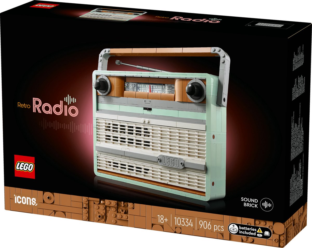 LEGO Icons Retro Draagbare Radio - 10334