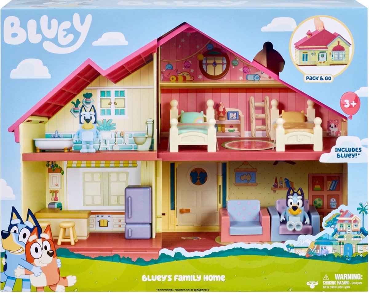 Moose Toys Bluey Maisonnette met 4 Kamers & Accessoires