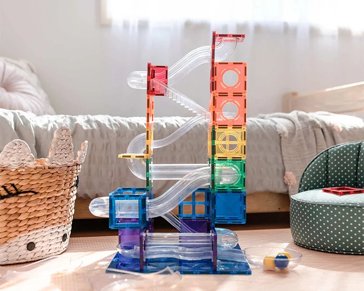 Connetix Baan Run Set - 92-delig Magnetisch Bouwpakket