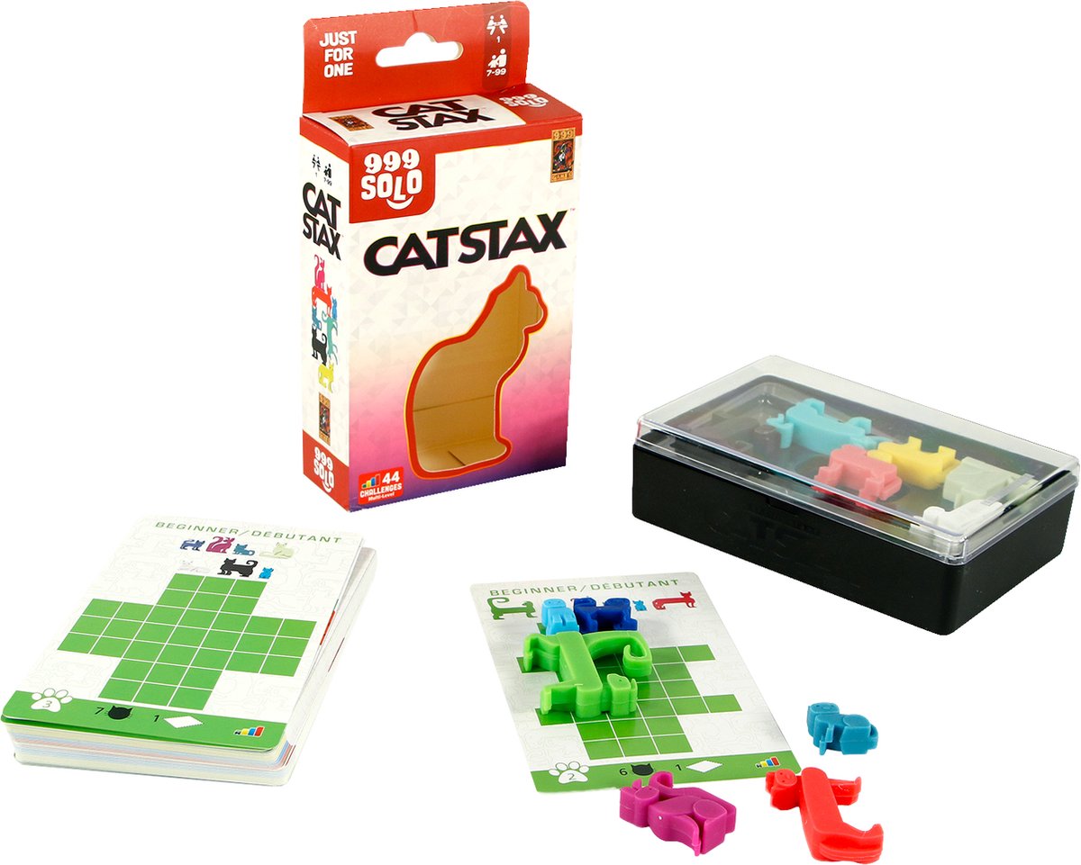 999 Games Smart Cat Stax - Puzzelspel voor Dierenliefhebbers