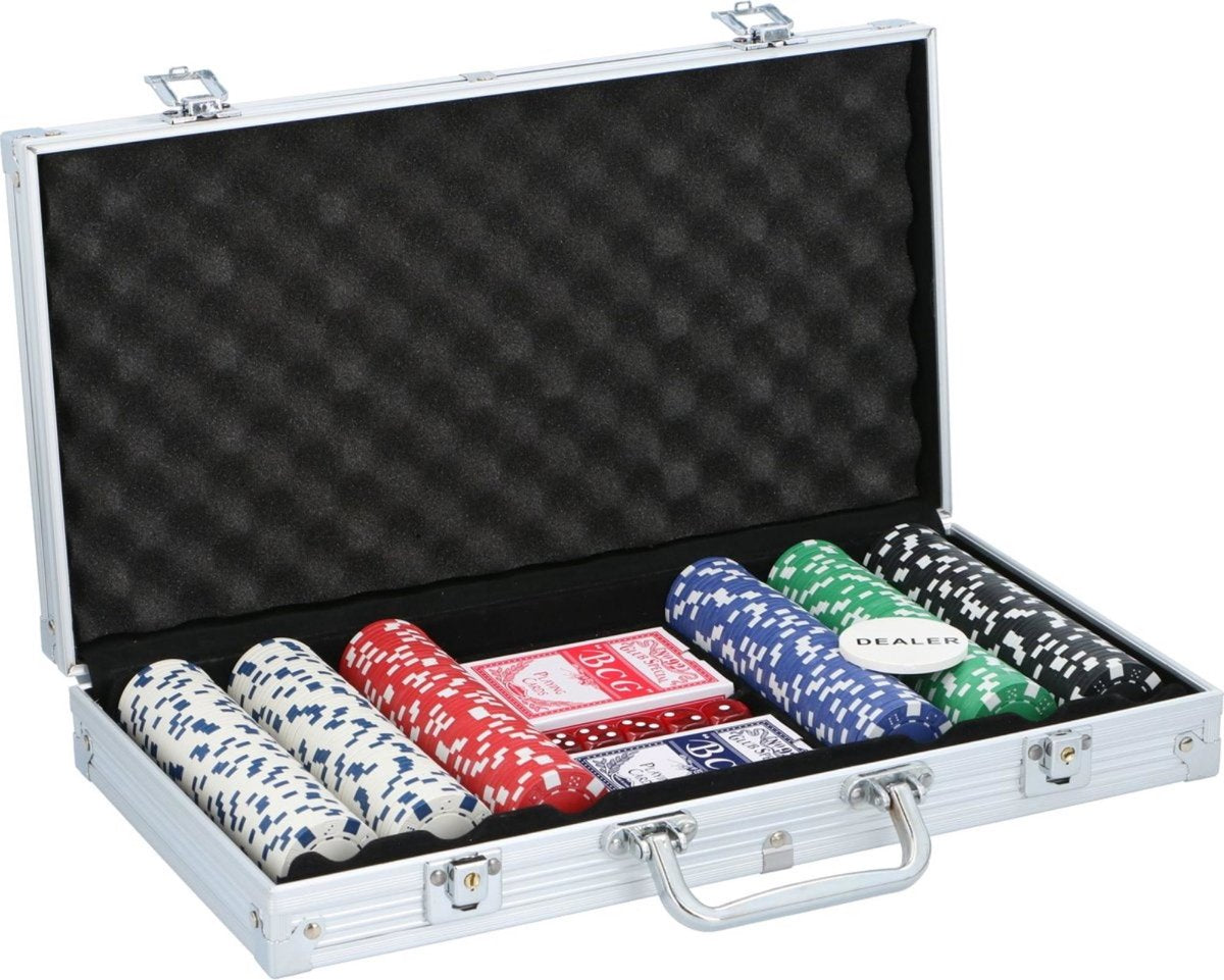 Sans Marque Poker Set in Handige Koffer - 300 Stuks