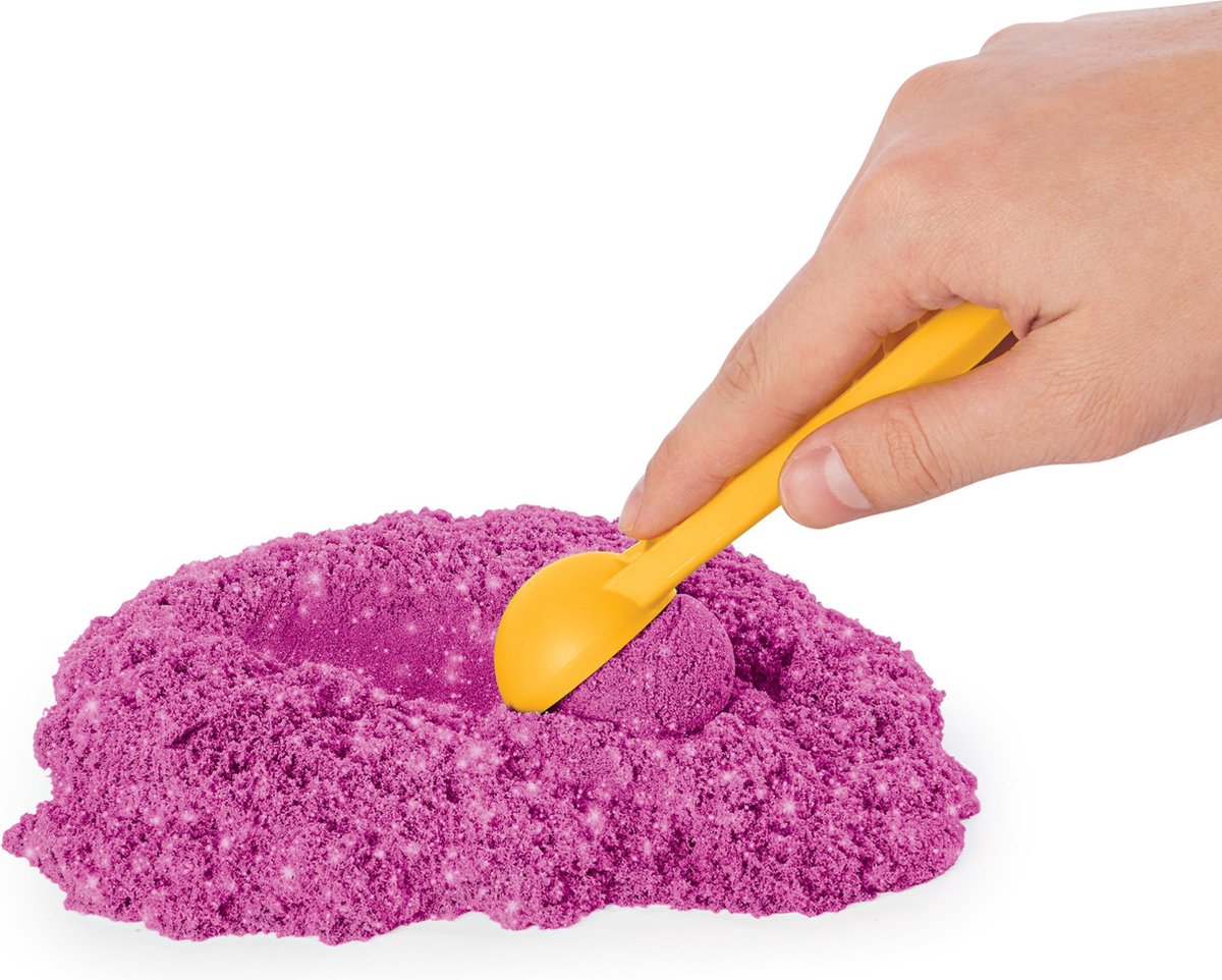 Kinetic Sand Shimmer Zandkasteel Set met Roze Glitterzand