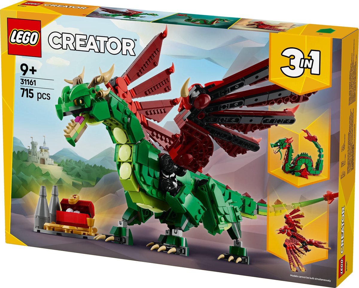 LEGO Creator 3-in-1 Middeleeuwse Draak - 31161