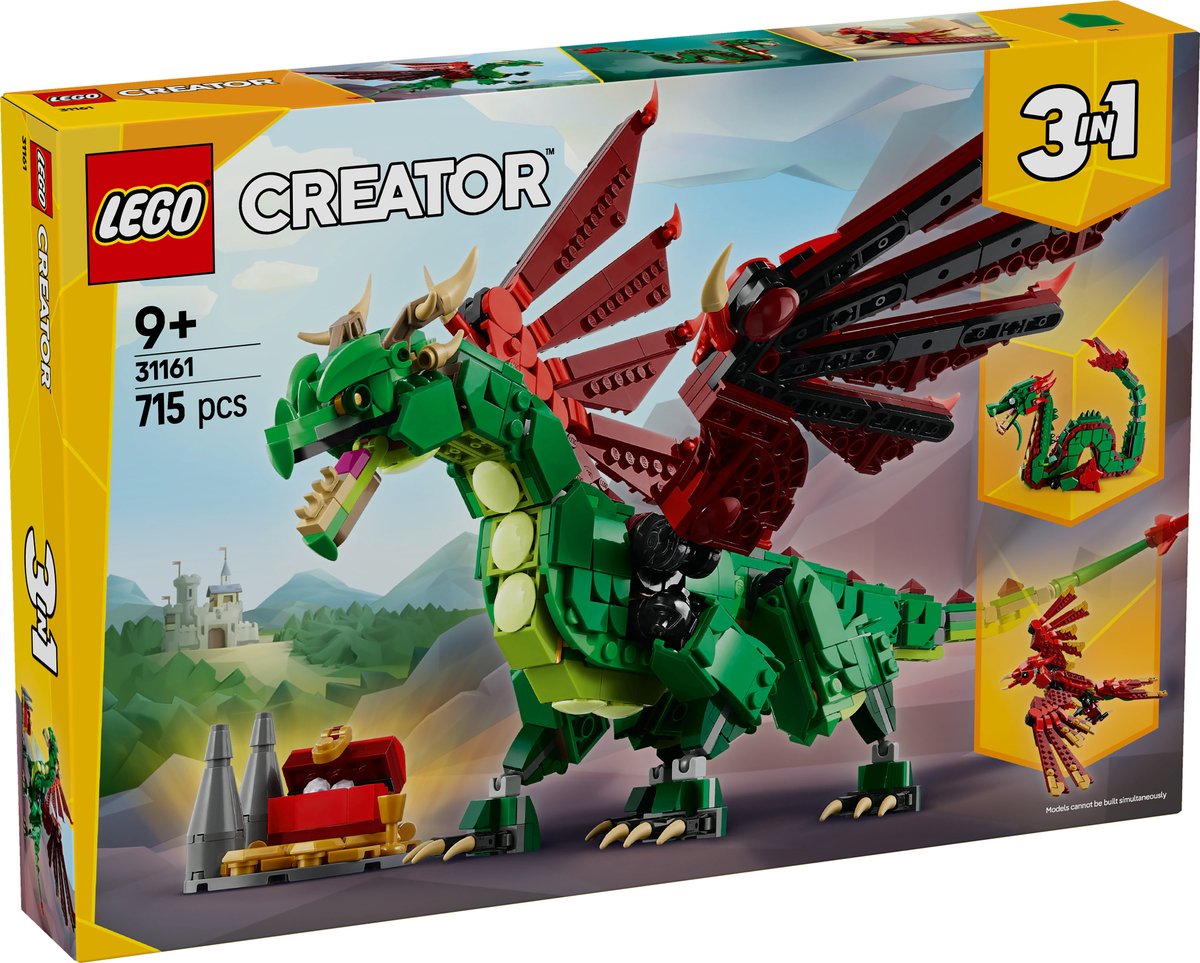 LEGO Creator 3-in-1 Middeleeuwse Draak - 31161