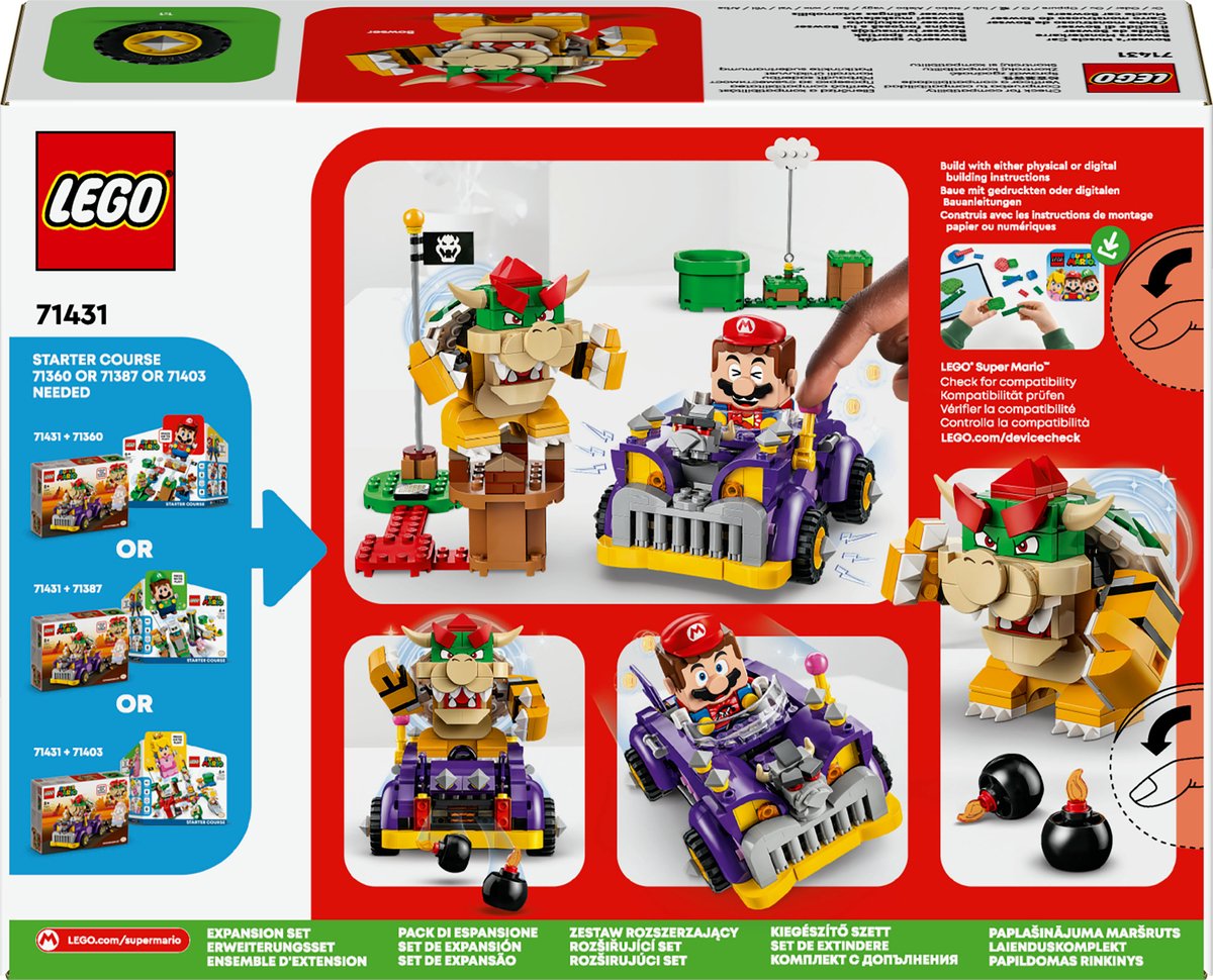 LEGO Super Mario Uitbreidingsset: Bowser's Auto - 71431