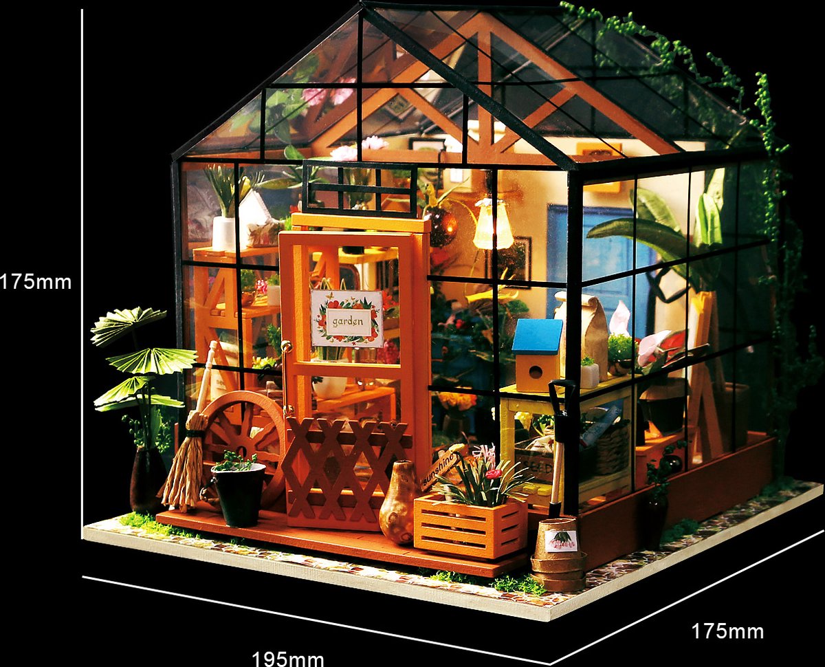 Robotime Maquette Huis van Cathy met Licht - Decoratie