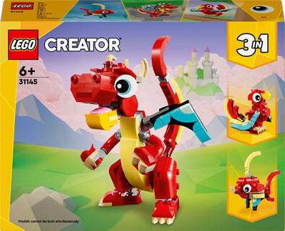 LEGO Creator 3-in-1 Rode Draak - 31145