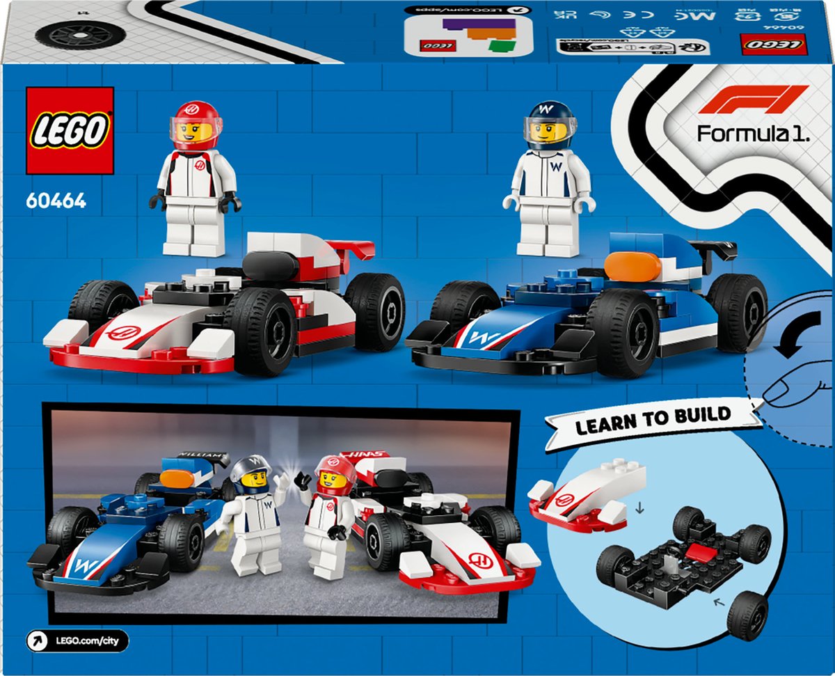 LEGO City F1 Williams & Haas Racewagens - 60464