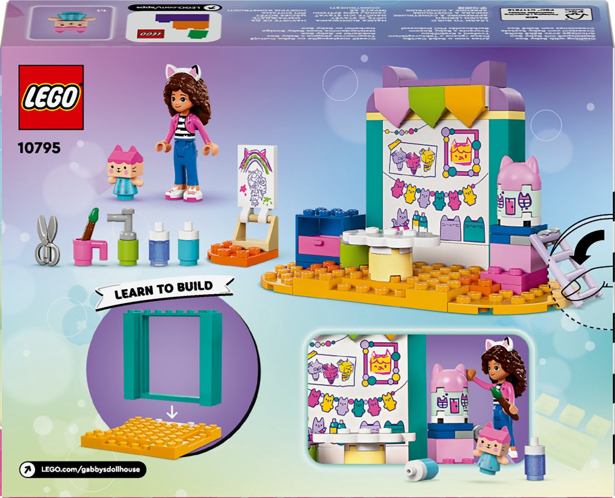 LEGO Gabby's Poppenhuis Knutselset met Babykatje - 10795