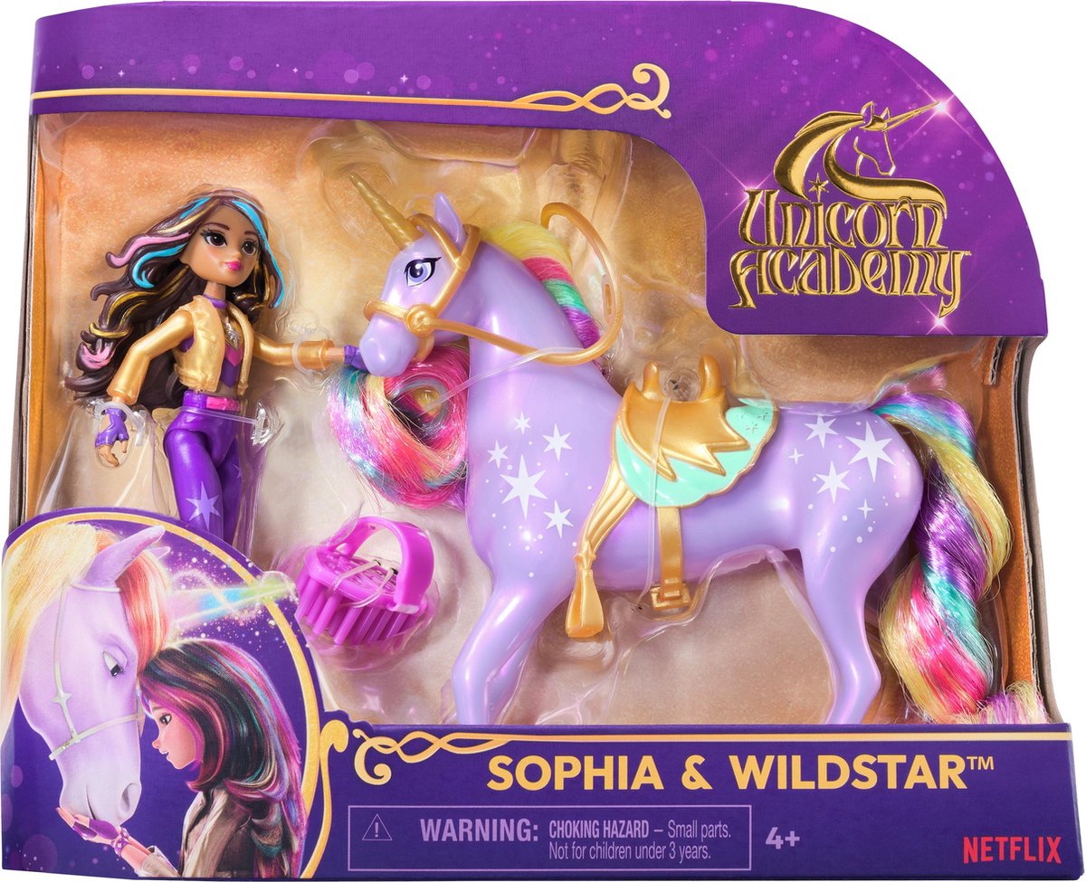 Unicorn Academy Sophia & Wildstar Speelfiguurset met Accessoires