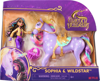 Unicorn Academy Sophia & Wildstar Speelfiguurset met Accessoires