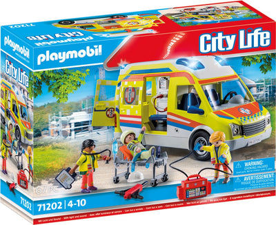 PLAYMOBIL City Life Ambulance met Licht & Geluid