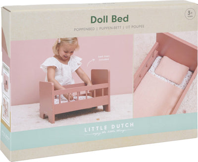 Little Dutch Houten Poppenbed met Textiel