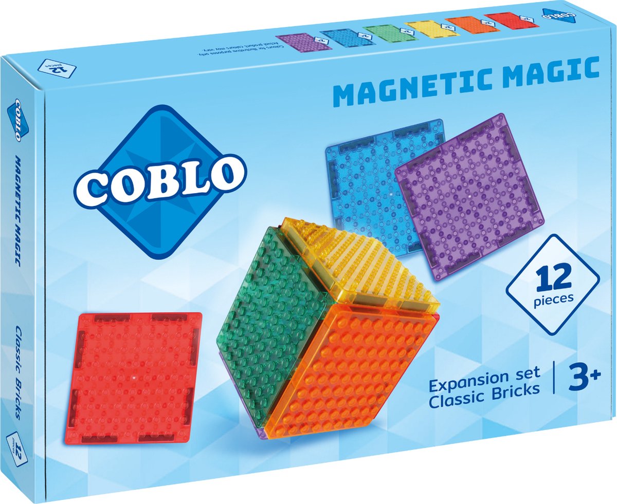COBLO Magnetische Bouwstenen 12-delig - Montessori Speelgoed