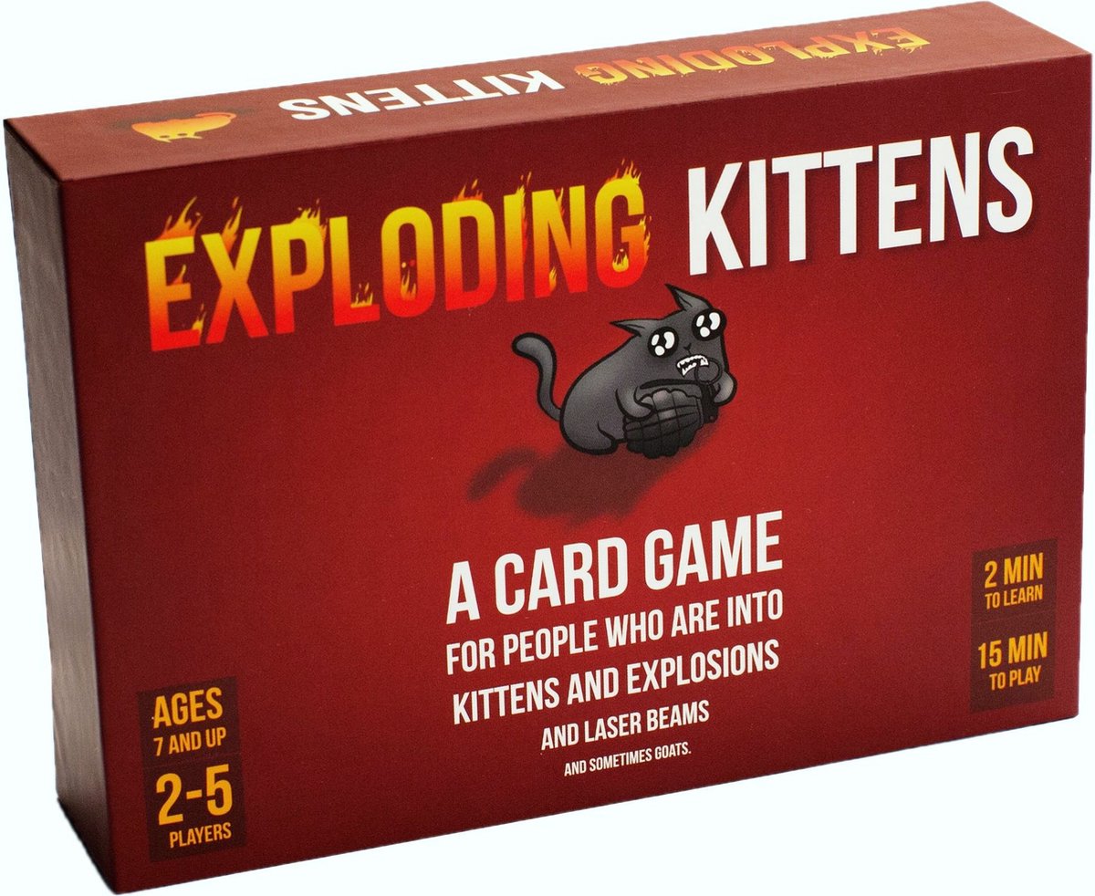 Exploding Kittens Originele Editie Kaartspel in het Engels