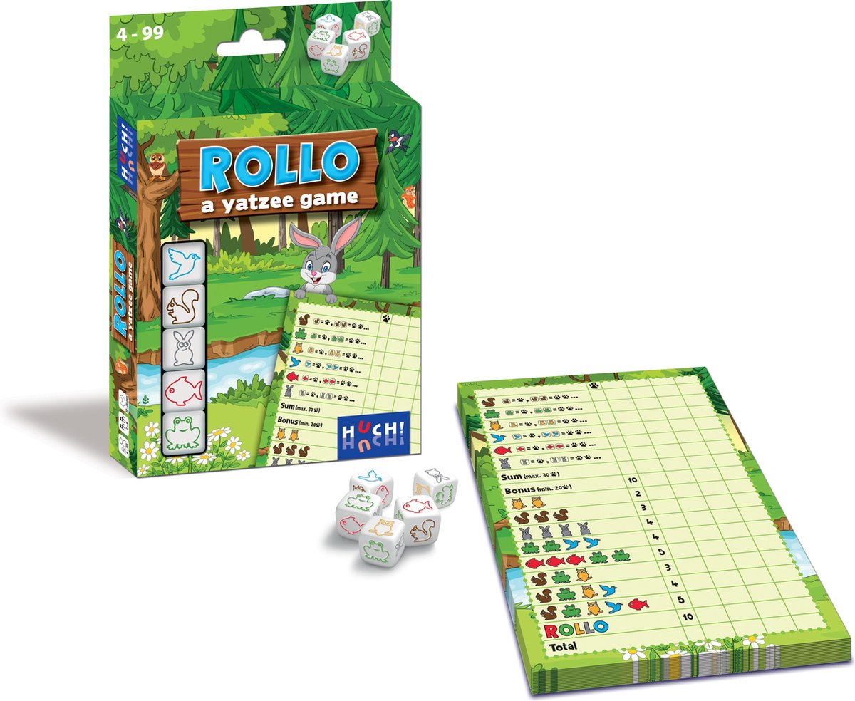 Hutch Rollo Yahtzee Dierenspel - Dobbelspel