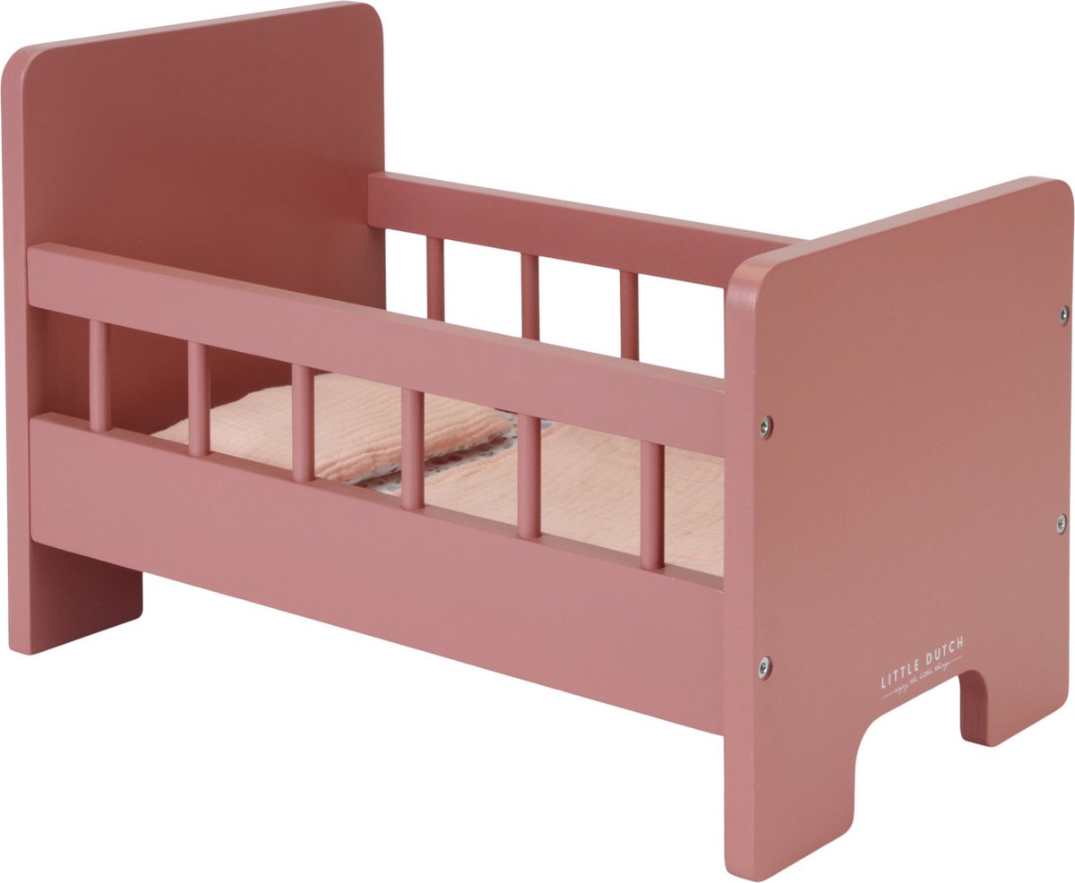 Little Dutch Houten Poppenbed met Textiel