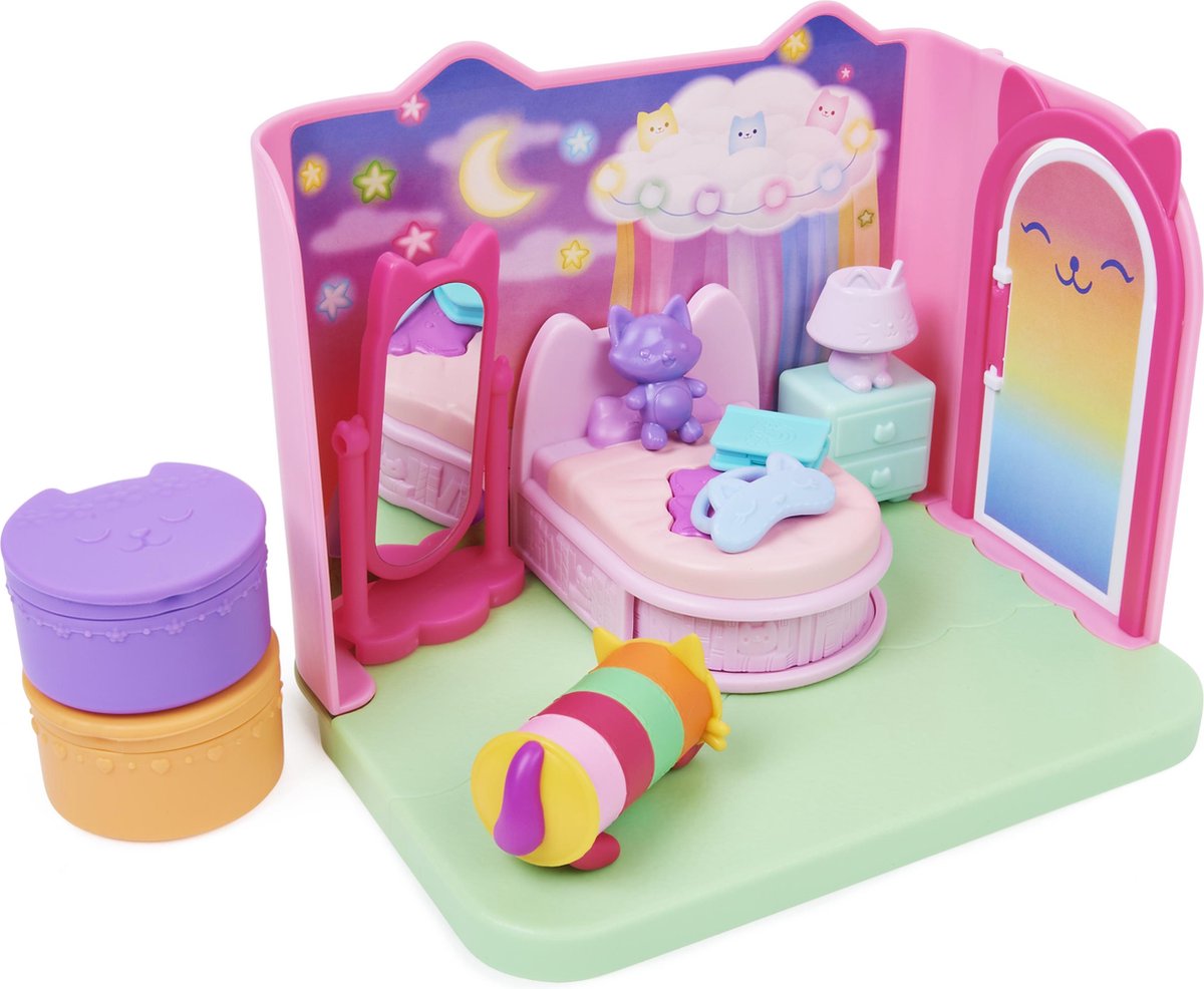 Gabby's Poppenhuis Sweet Dreams Slaapkamer Set met Kat