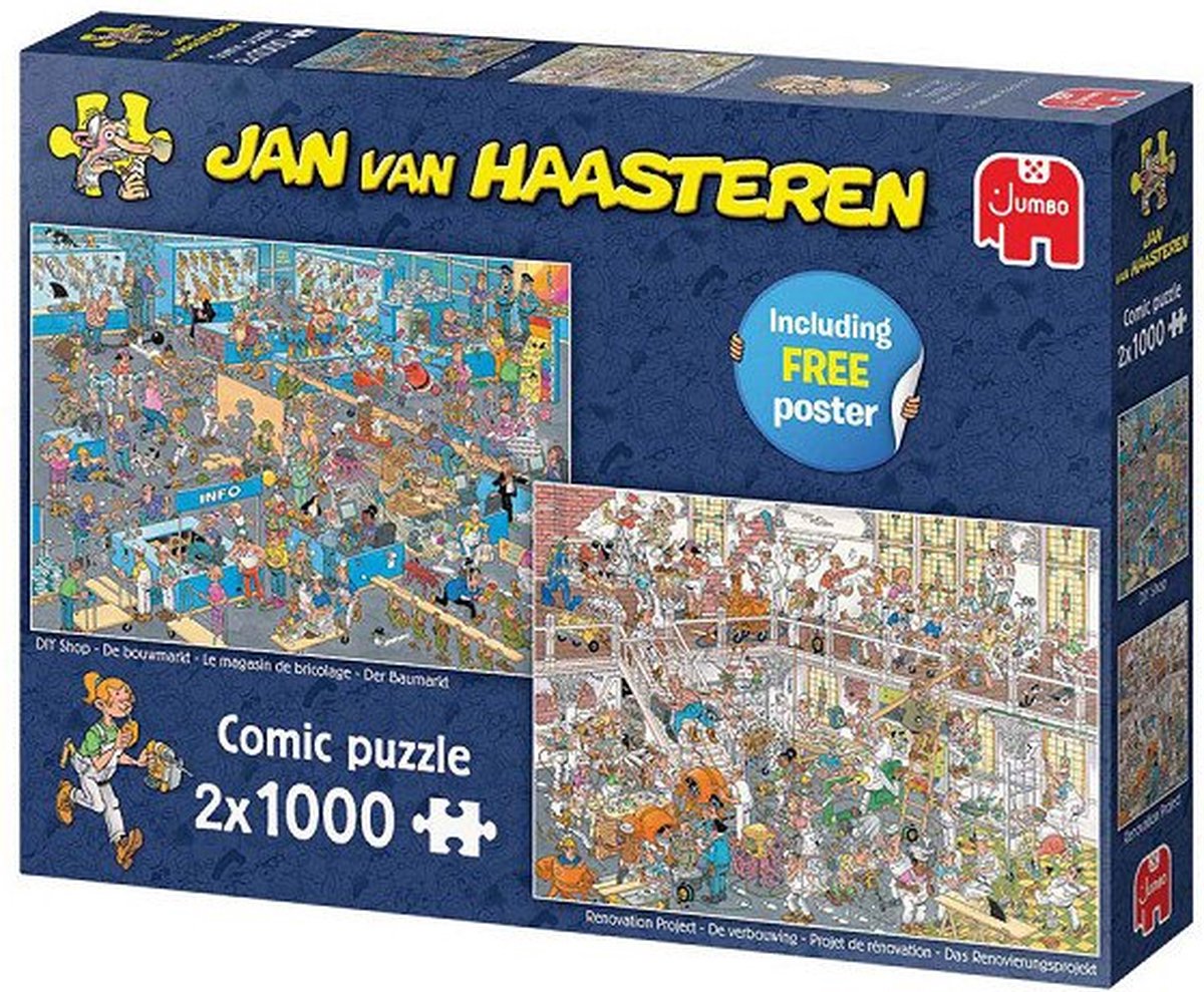Jan van Haasteren - Doe Het Zelf Fiasco - Puzzel 2x1000 Stukjes