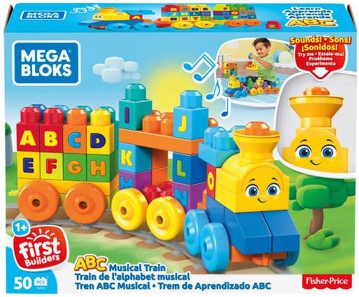 Mega Bloks Alfabet Trein - Educatief Bouwplezier