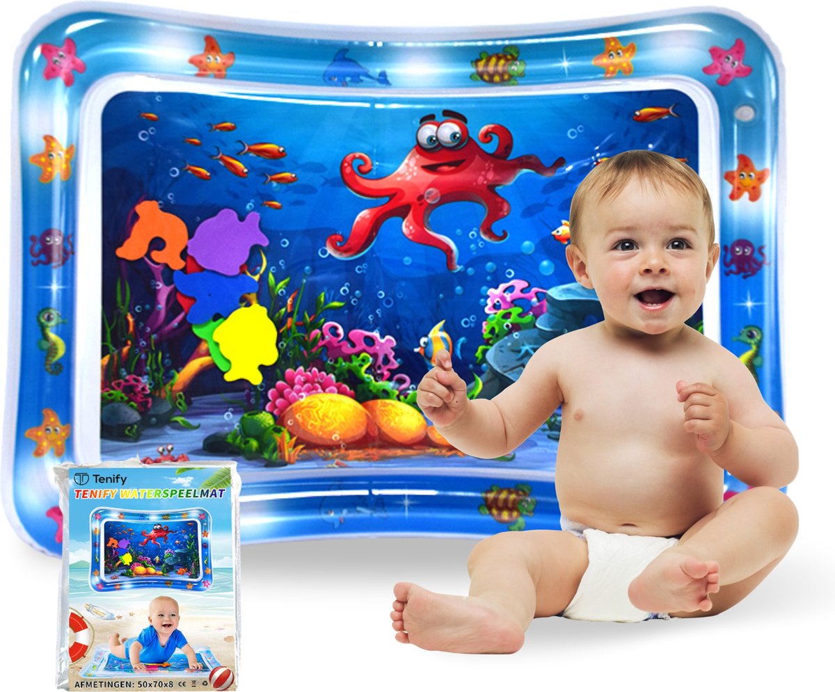 Tenify Opblaasbaar Speelkleed Watermat voor Baby's - Blauw