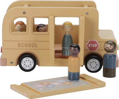 Little Dutch Houten Schoolbus met Figuren FSC