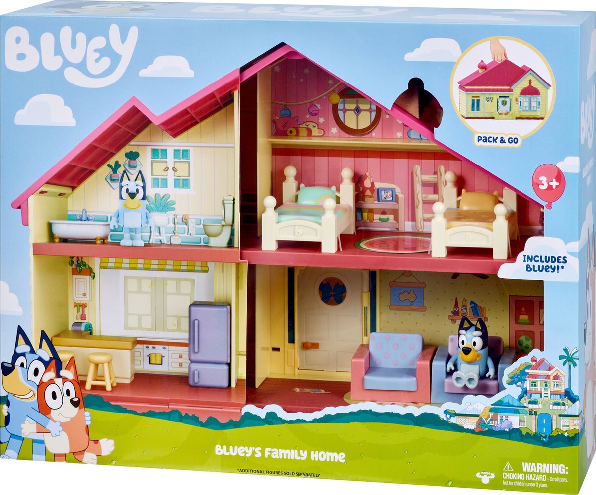 Moose Toys Bluey Maisonnette met 4 Kamers & Accessoires