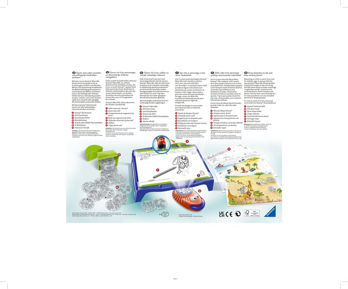 Ravensburger Xoomy Maxi Tekentafel voor Creatieve Kids