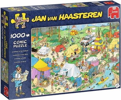 Jan van Haasteren Puzzel 1000 Stukjes - Camping in het Bos
