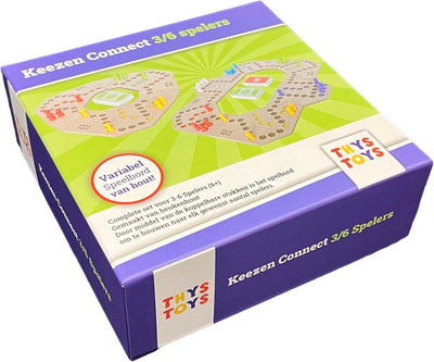 ThysToys Keezen Connect Deluxe Houten Spel - 3-6 Spelers