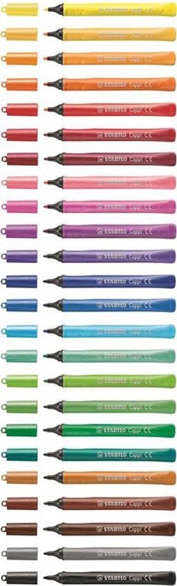 STABILO Cappi Viltstiften Set - 24 Kleuren
