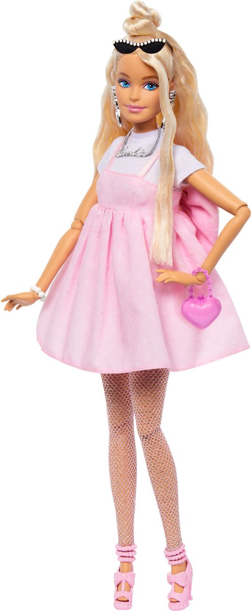 Barbie Deluxe Style - Pastelroze Poppenjurk