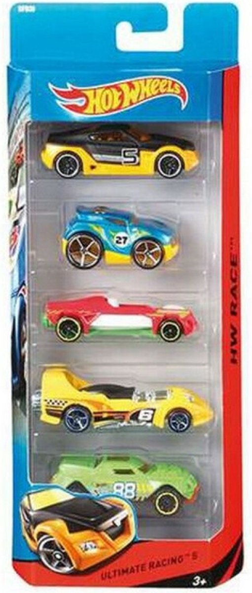 Hot Wheels Cadeauset met 5 Stoere Auto's