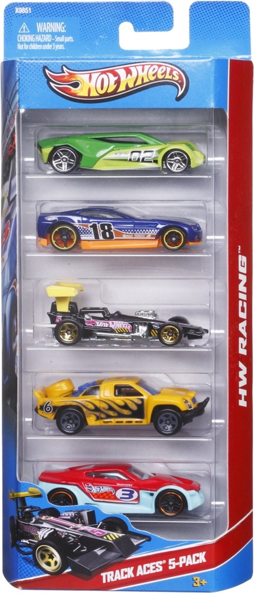 Hot Wheels Cadeauset met 5 Stoere Auto's