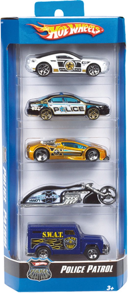 Hot Wheels Cadeauset met 5 Stoere Auto's