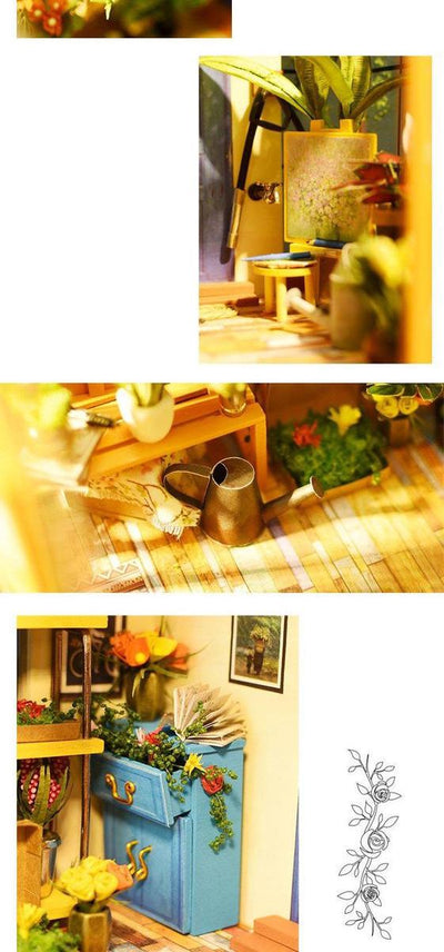 Robotime Maquette Huis van Cathy met Licht - Decoratie