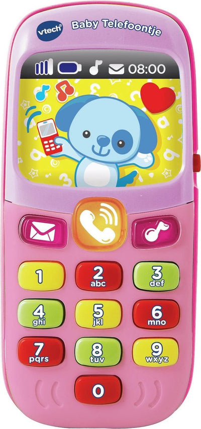 VTech Baby Roze Speeltelefoon met Licht en Geluid