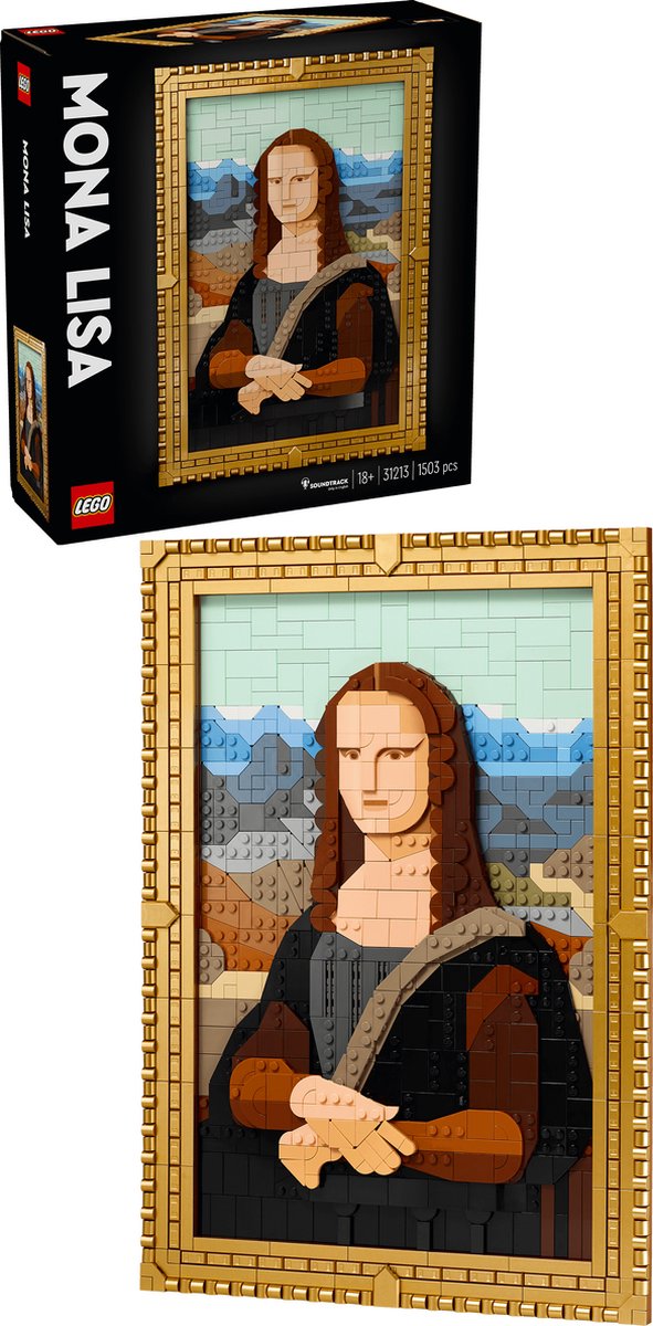 LEGO Art Mona Lisa - Iconisch Kunstwerk Bouwset - 31213