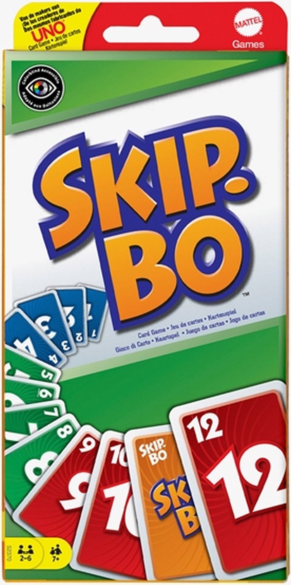 Mattel Games Skip-Bo Kaartspel voor het Hele Gezin