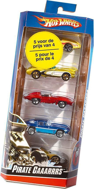 Hot Wheels Cadeauset met 5 Stoere Auto's